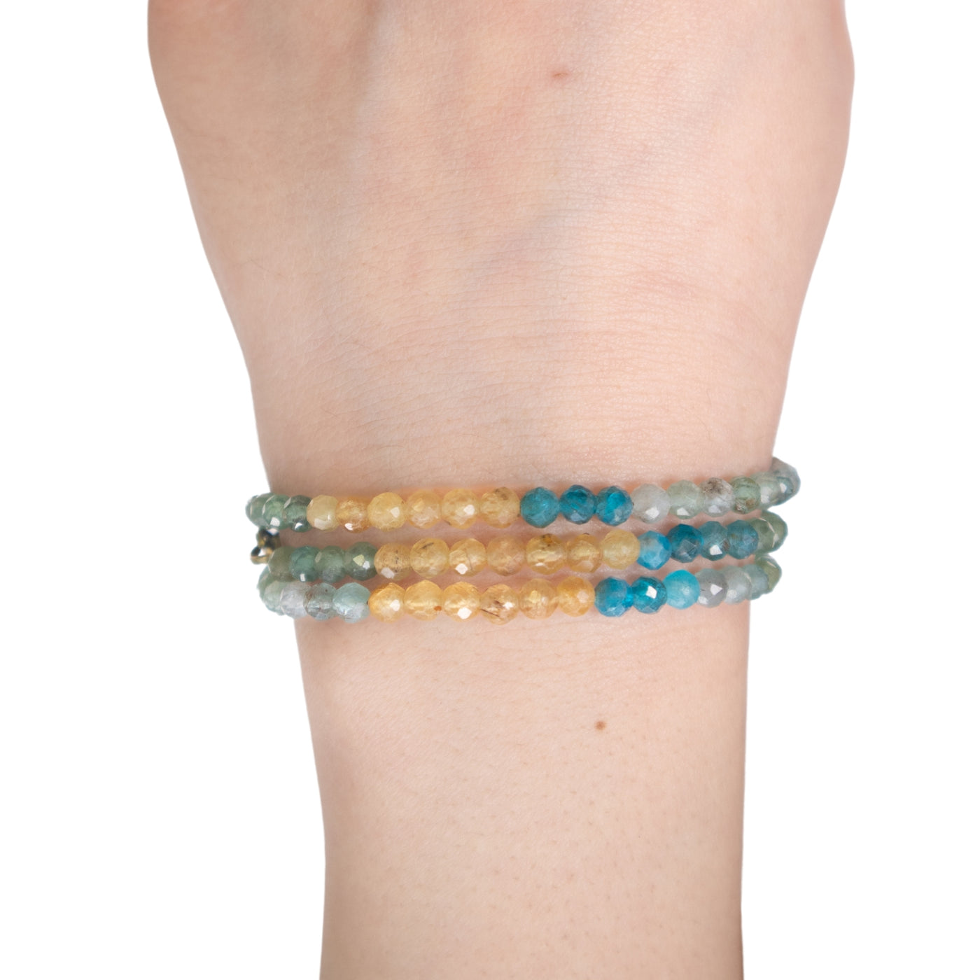 Multicolored Apatite Convertible Bracelet-Necklace