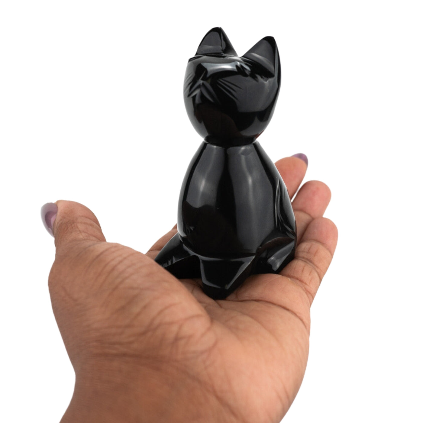 Black Obsidian Cat Crystal
