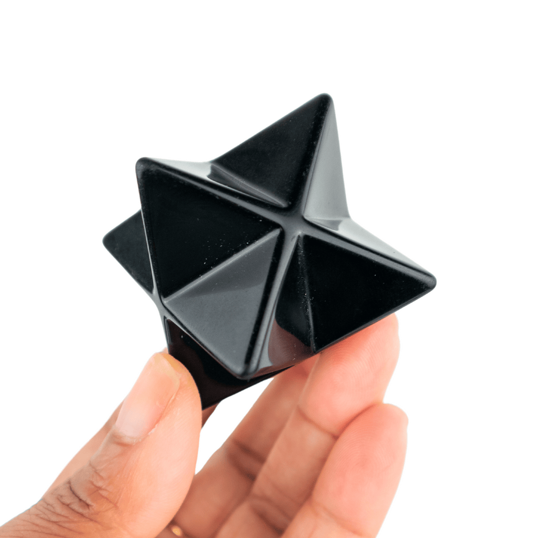 Obsidian Merkaba – Crystal for Protection & Grounding – Energy Muse