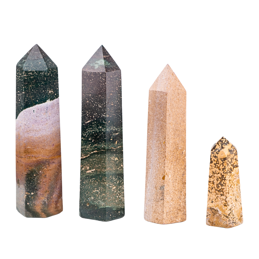 Ocean Jasper Point | Shop Ocean Jasper Crystal Points from