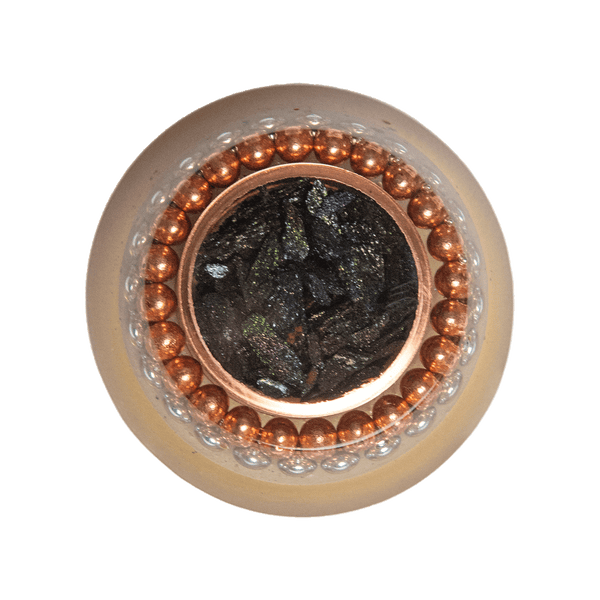 Flower of Life Rainbow Hematite Orgone Puck