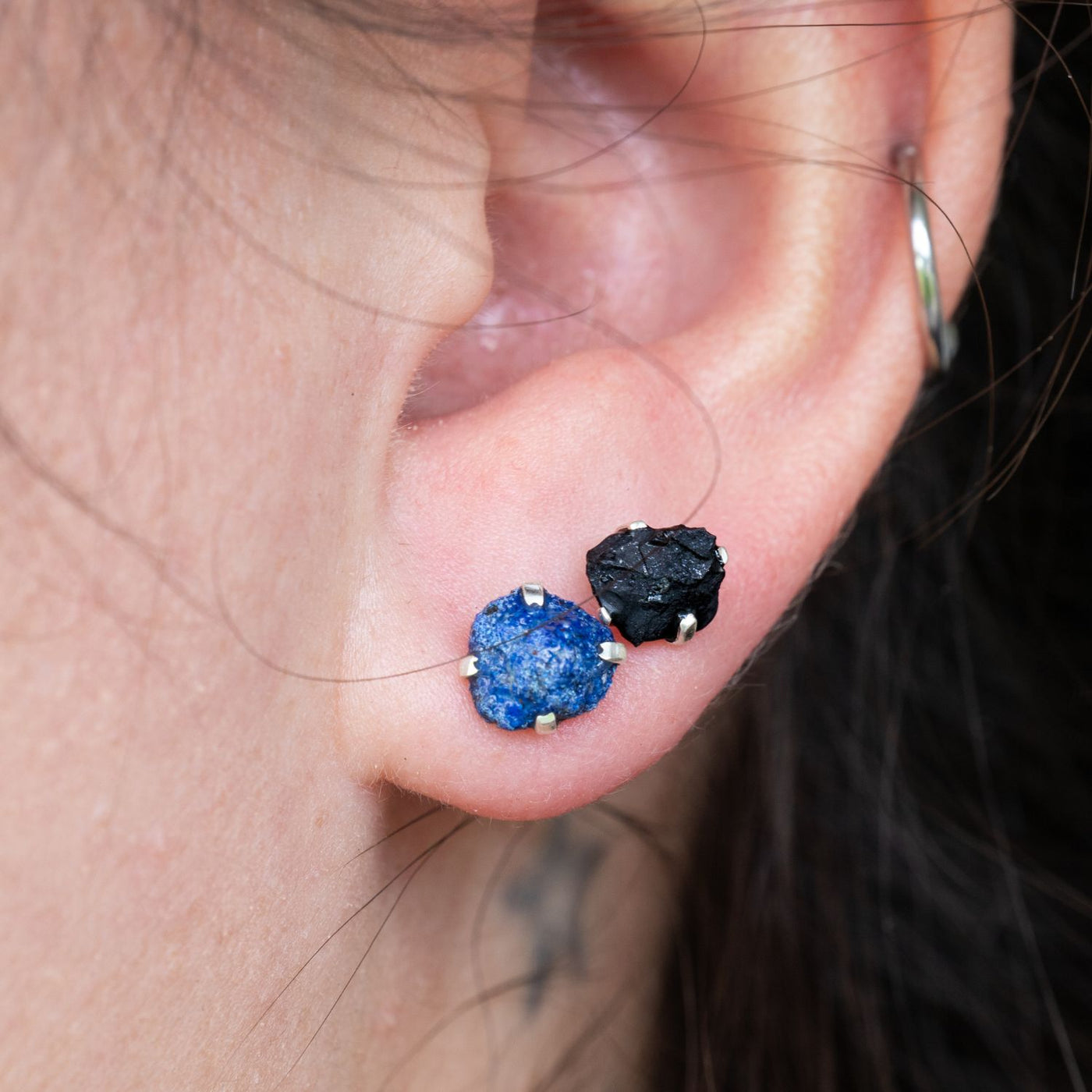 Azurite Crystal Earrings