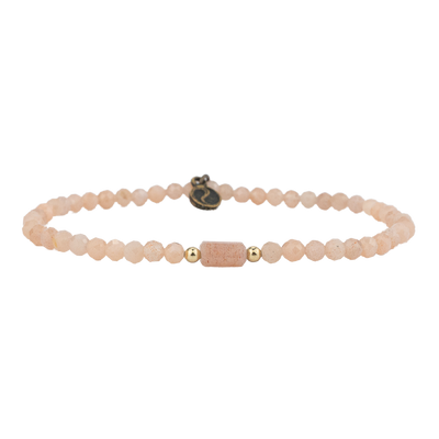 Peach Moonstone Mini Gemstone Bracelet