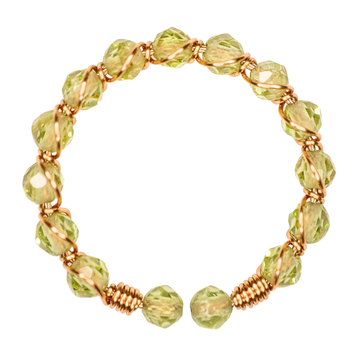 Peridot Crystal Ring