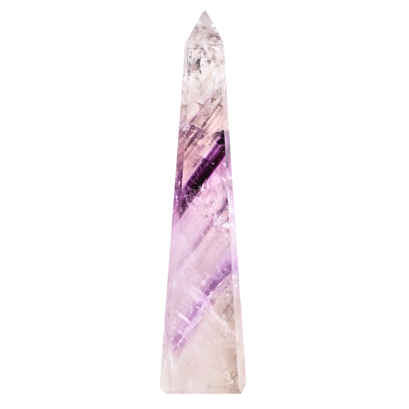 Amethyst Phantom Quartz Obelisk