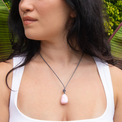 Pink Opal Adjustable Necklace