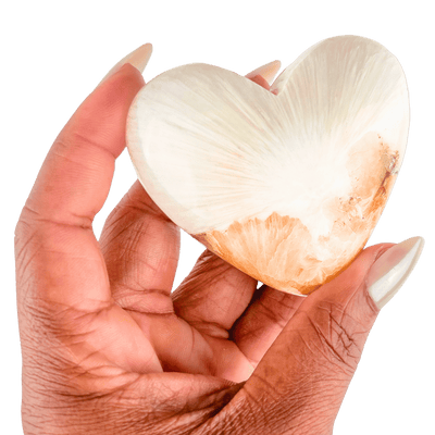 Pink Scolecite Heart