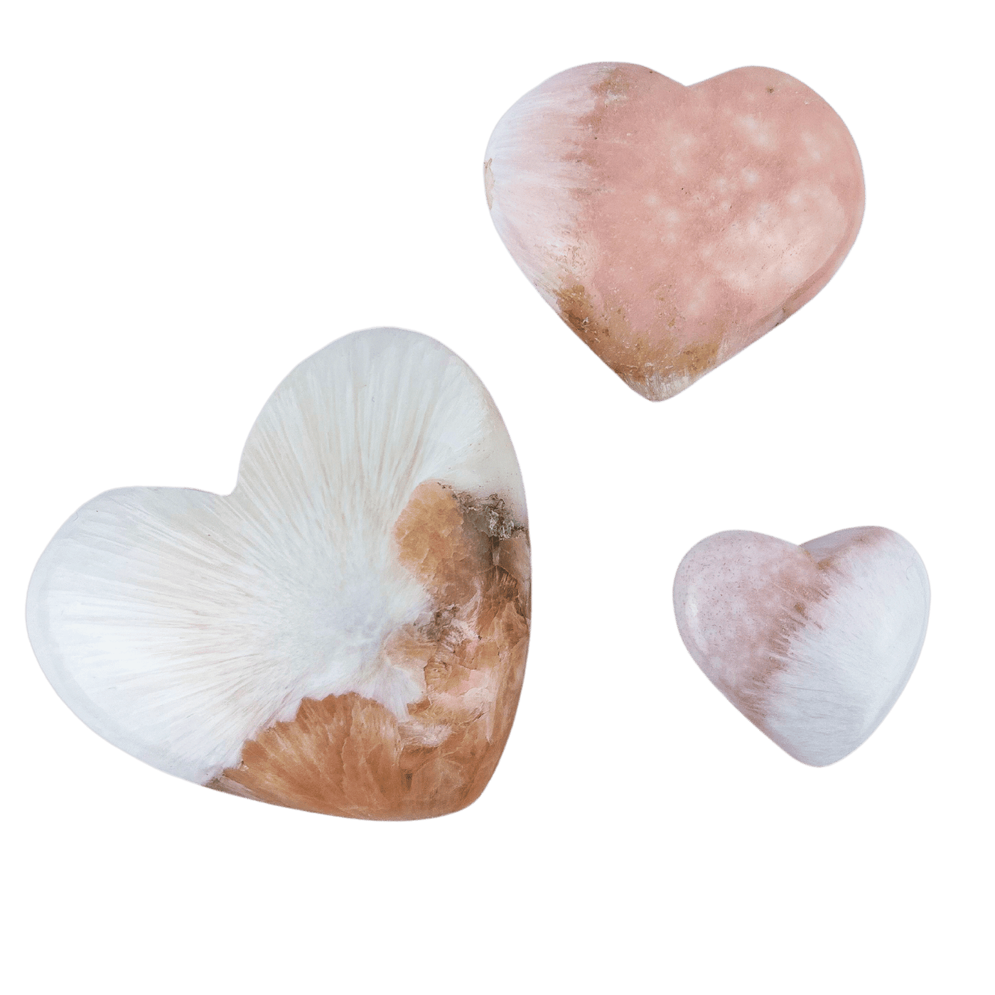 Pink Scolecite Heart