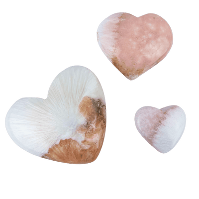 Pink Scolecite Heart