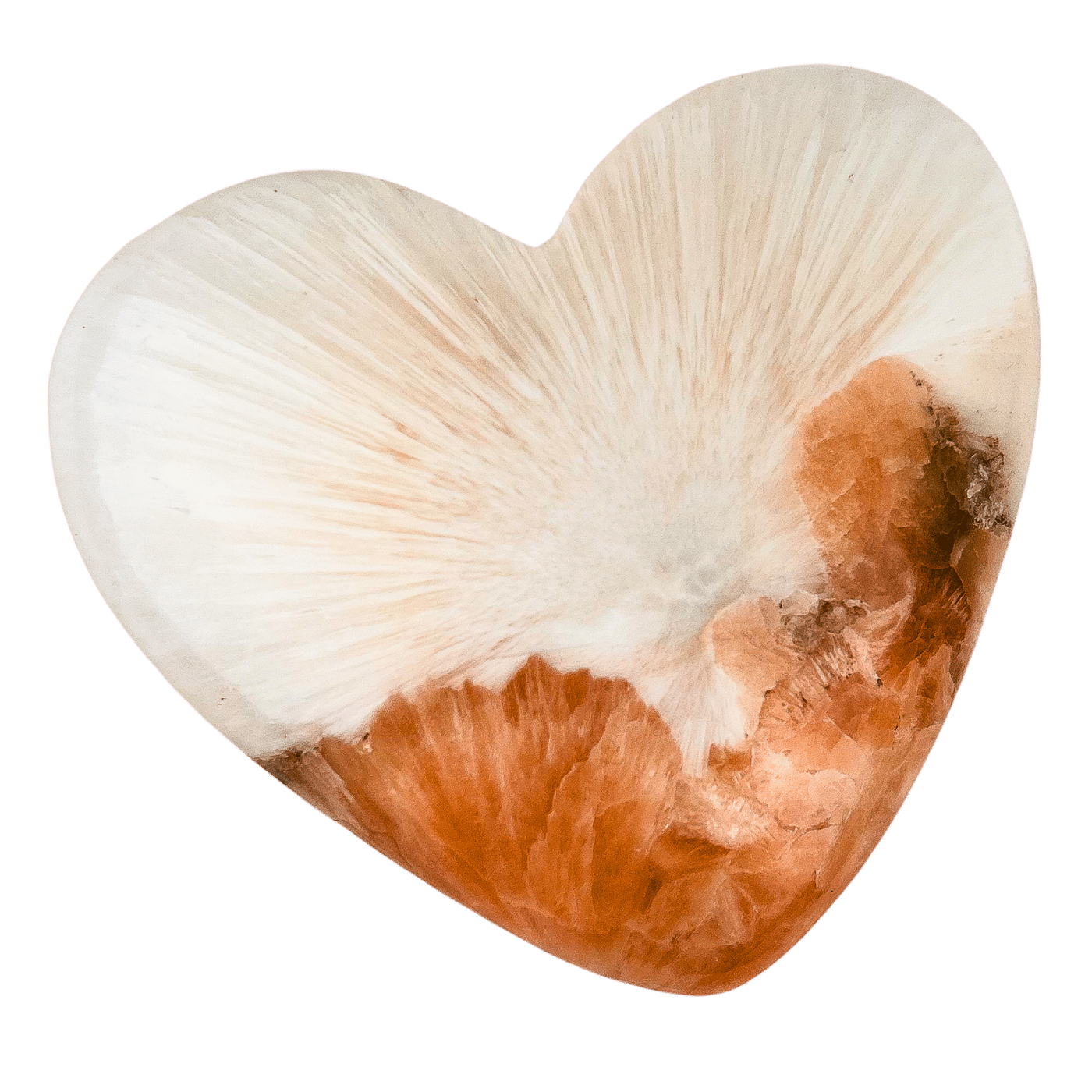 Pink Scolecite Heart