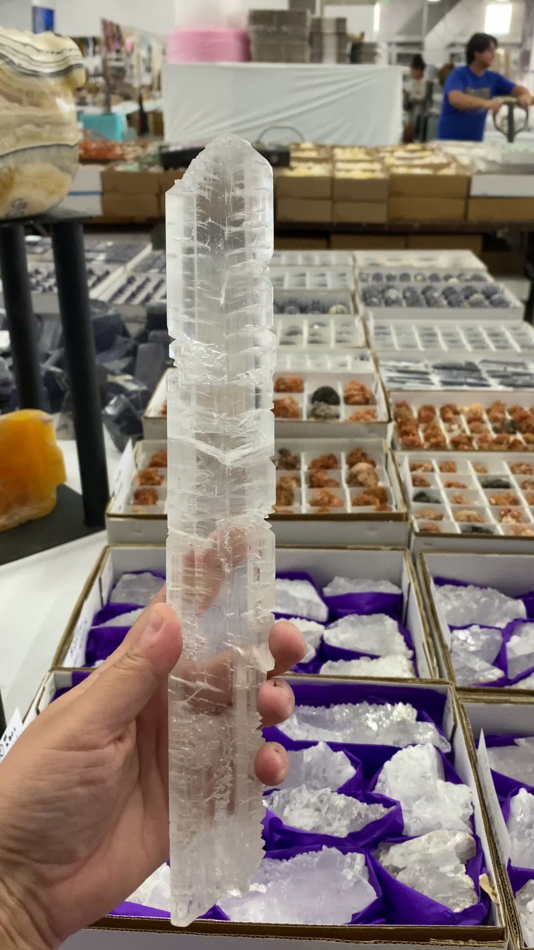 Naica Selenite Wand