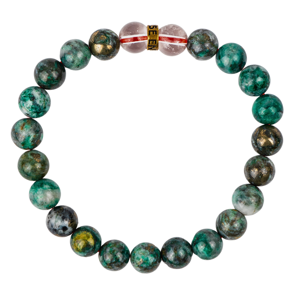 Jade with Pyrite Bracelet