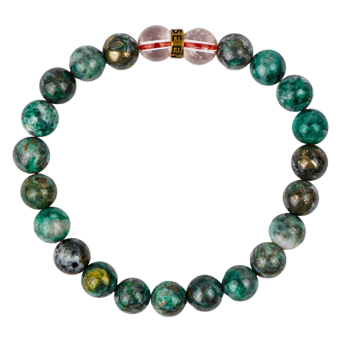 Jade with Pyrite Bracelet
