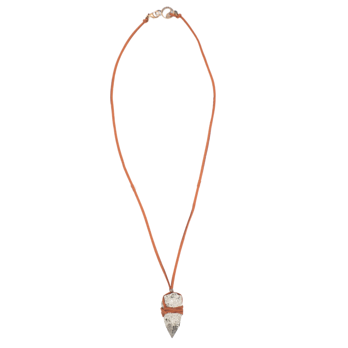 Pyrite Crystal Point Necklace