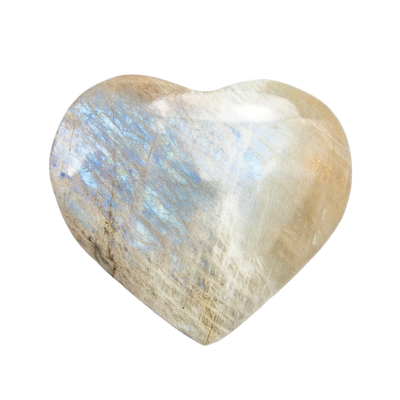 Rainbow Moonstone Heart