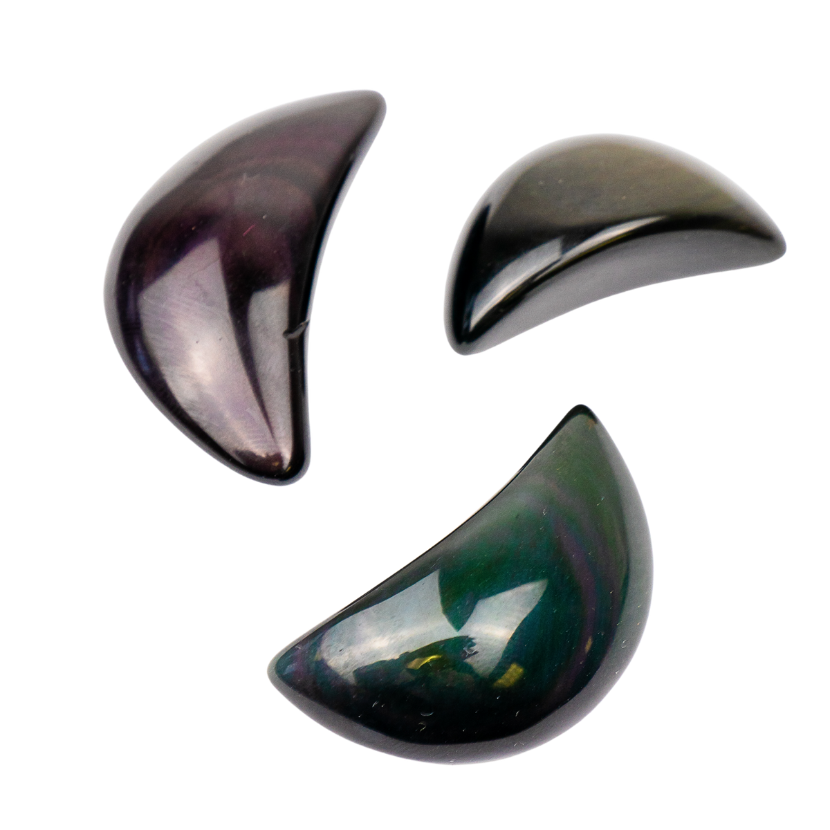 Rainbow Obsidian Moon