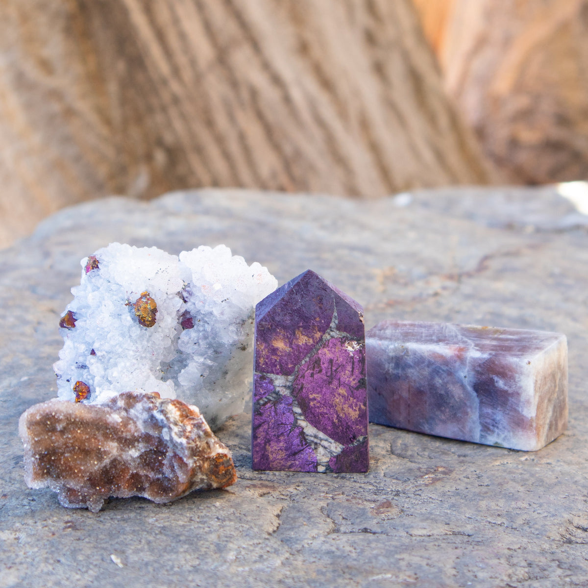 Chrome Chalcedony Cluster