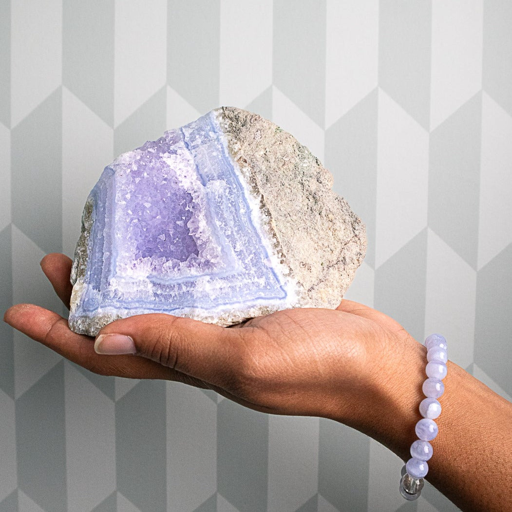 Raw Blue Lace Agate Crystal