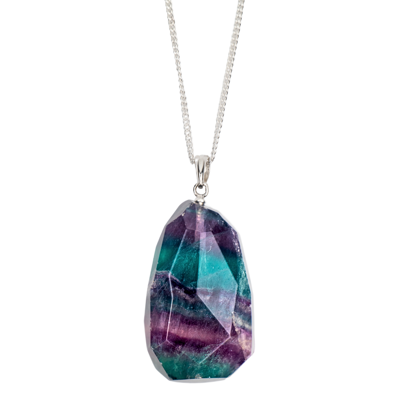 Rainbow Fluorite Necklace