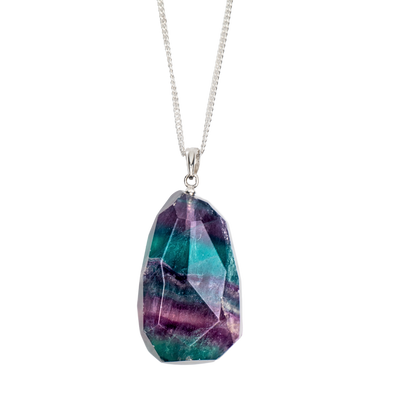 Rainbow Fluorite Necklace