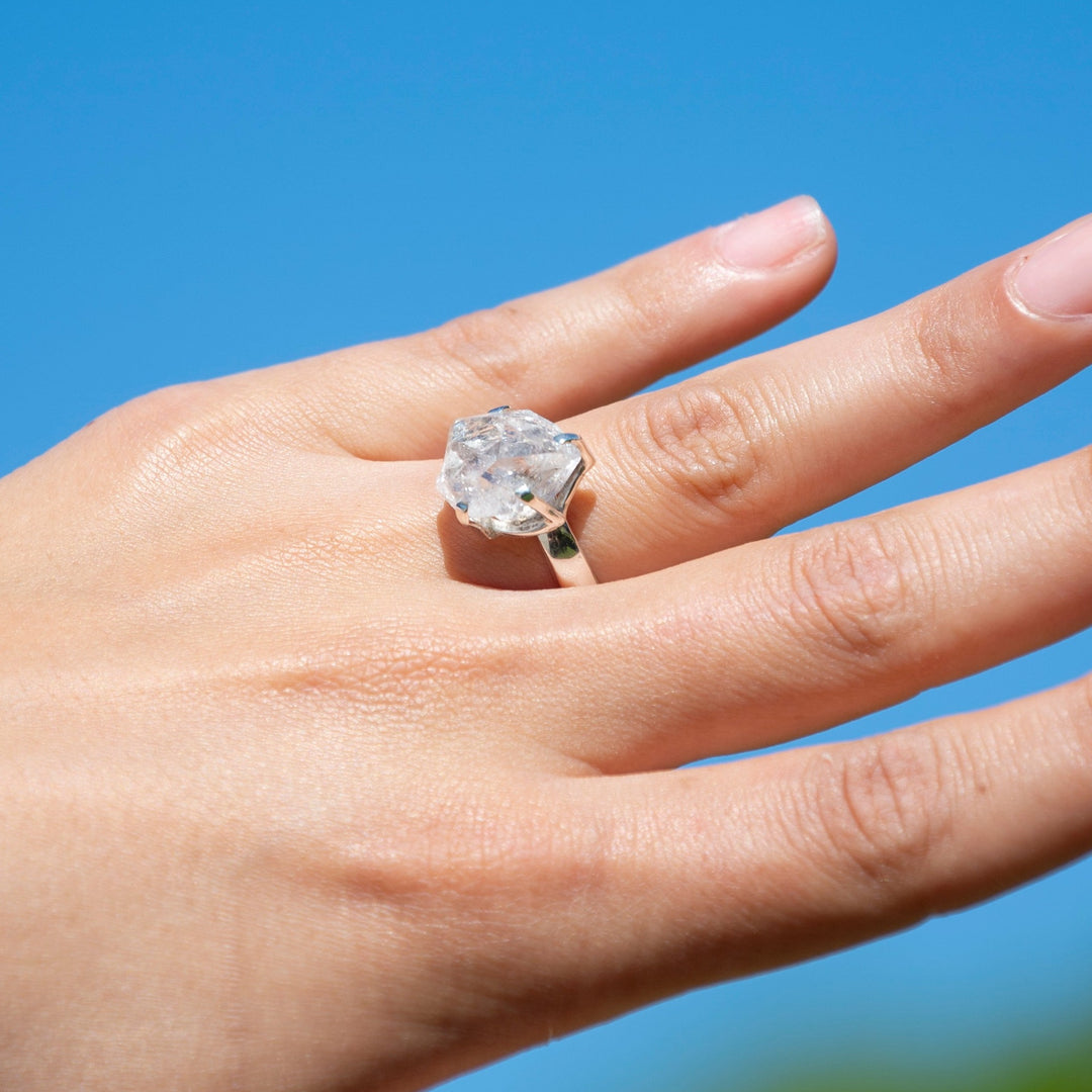 Herkimer Diamond Adjustable Ring | Shop Herkimer Diamond Jewelry