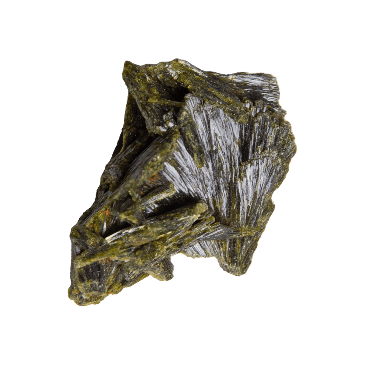 closeup of raw epidote cluster by Energy Muse