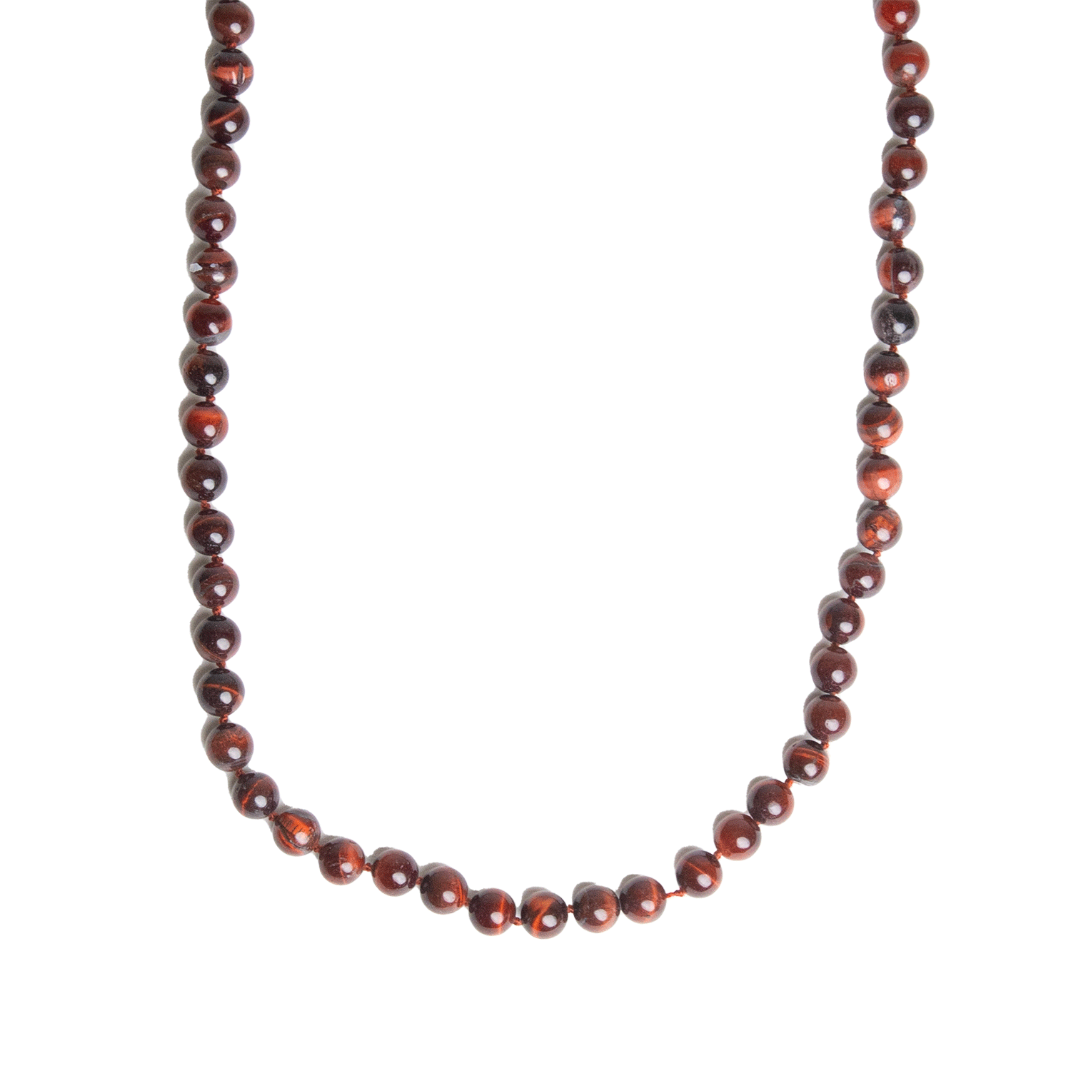 Red Tiger's Eye Beaded Necklace | Shop Red Tiger's Eye at Energy Muse