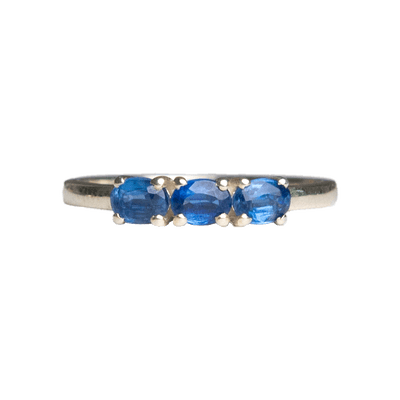 Blue Kyanite Faceted Ring
