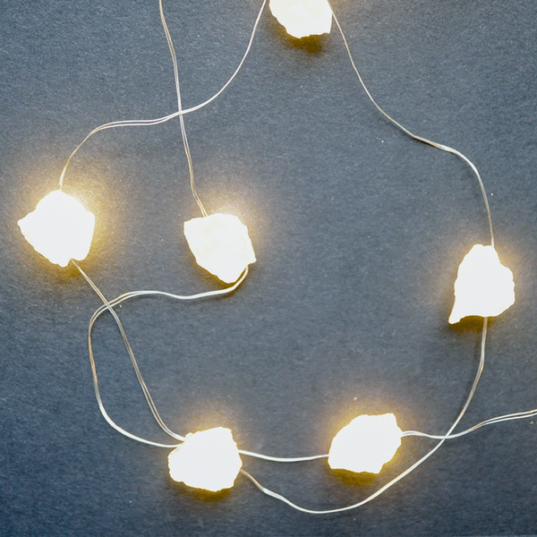 Rose Quartz Crystal String Lights