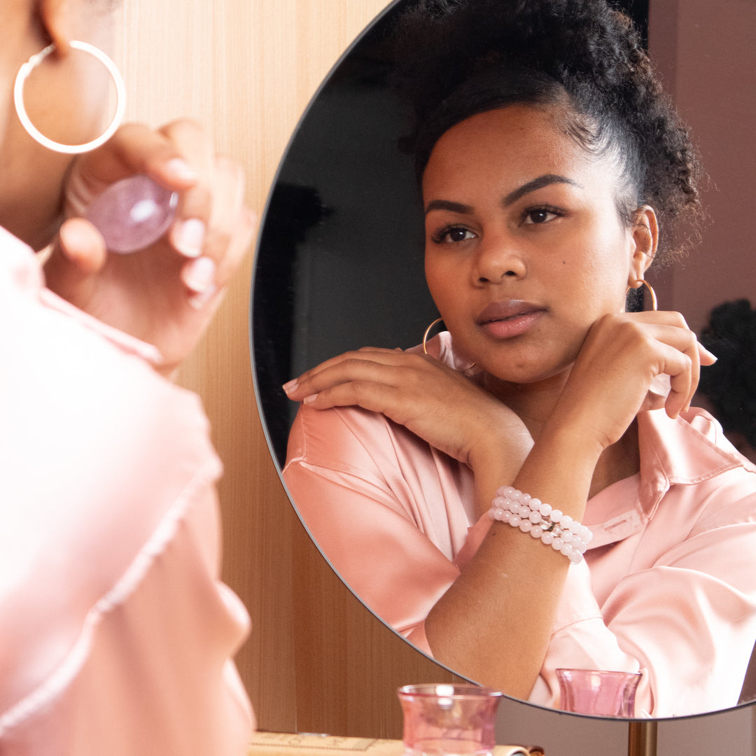 Rose Quartz Bracelet, Shop Rose Quartz Bracelets at Energy Muse