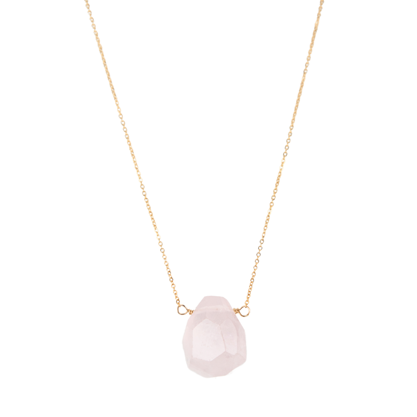 Rose Quartz Crystal Necklace