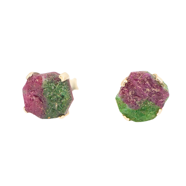 Ruby Zoisite Earrings