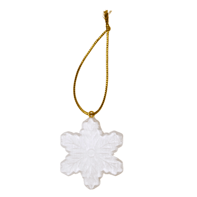 Crystal Snowflake Ornament Set