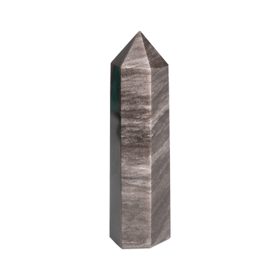 Silver Sheen Obsidian Point