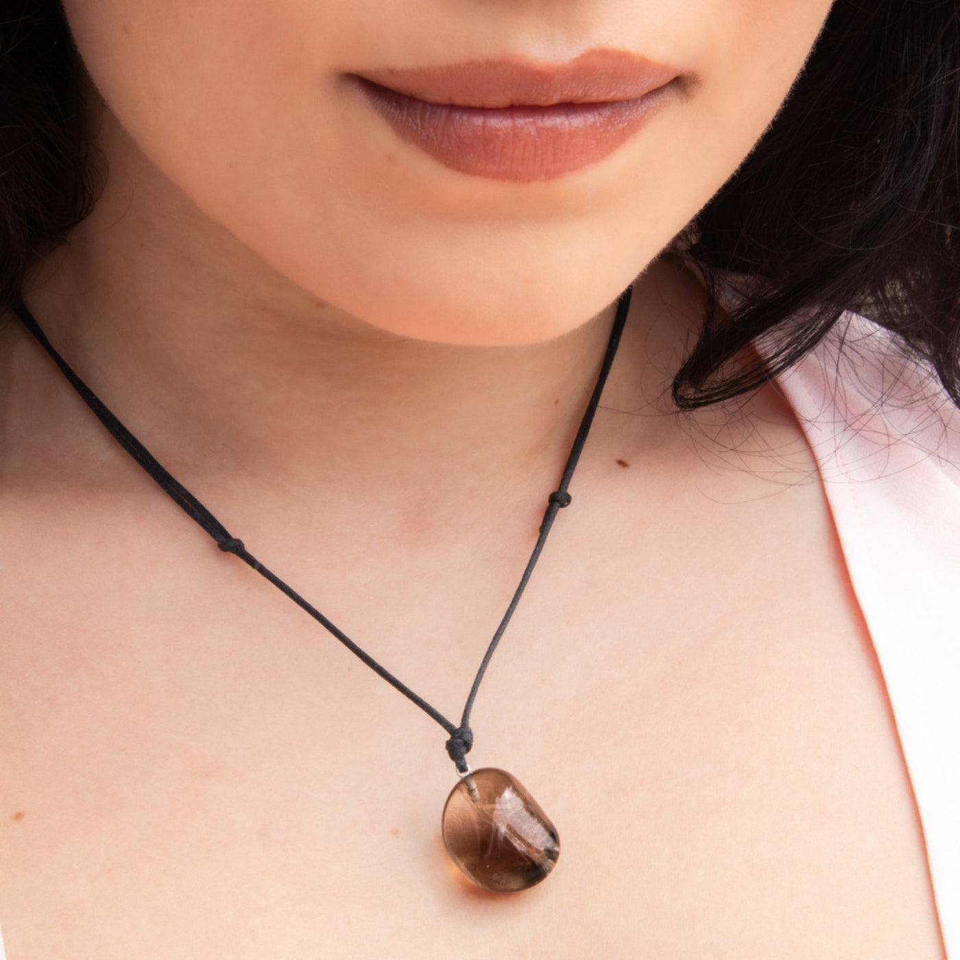 Smoky Quartz Adjustable Necklace