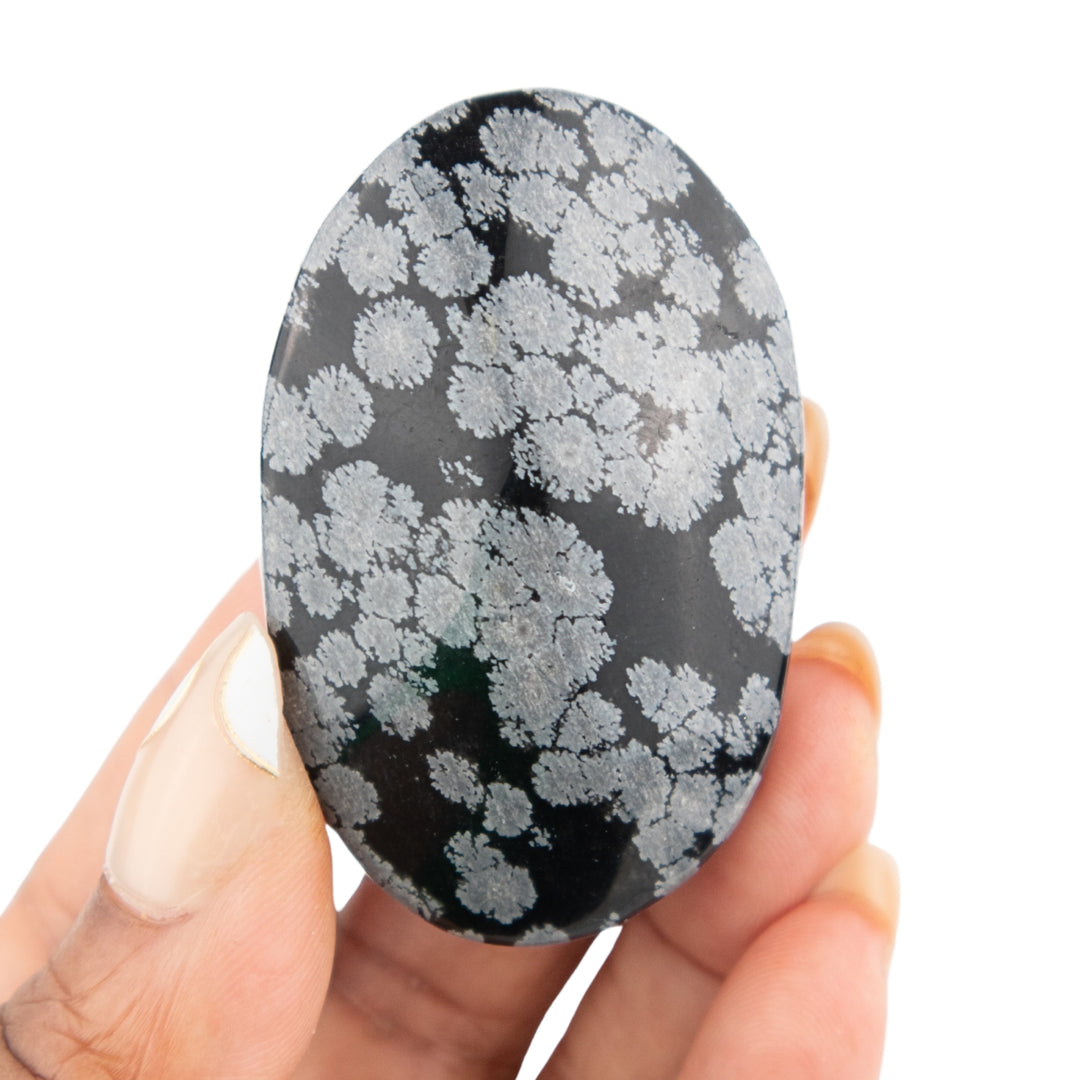 Snowflake Obsidian Touchstone | Shop Snowflake Obsidian Palm