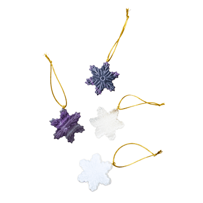 Crystal Snowflake Ornament Set