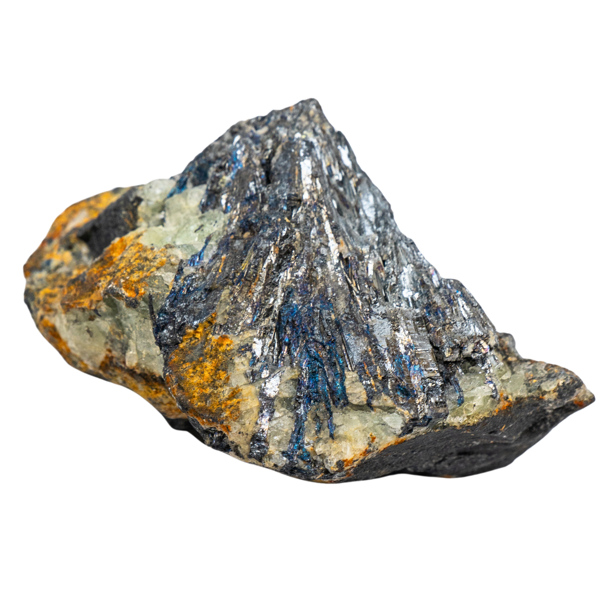 closeup of Stibnite crystal by Energy Muse