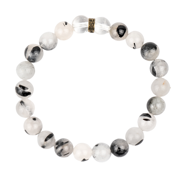 Tourmalinated Quartz Crystal Bracelet, Shop Tourmalinated Quartz