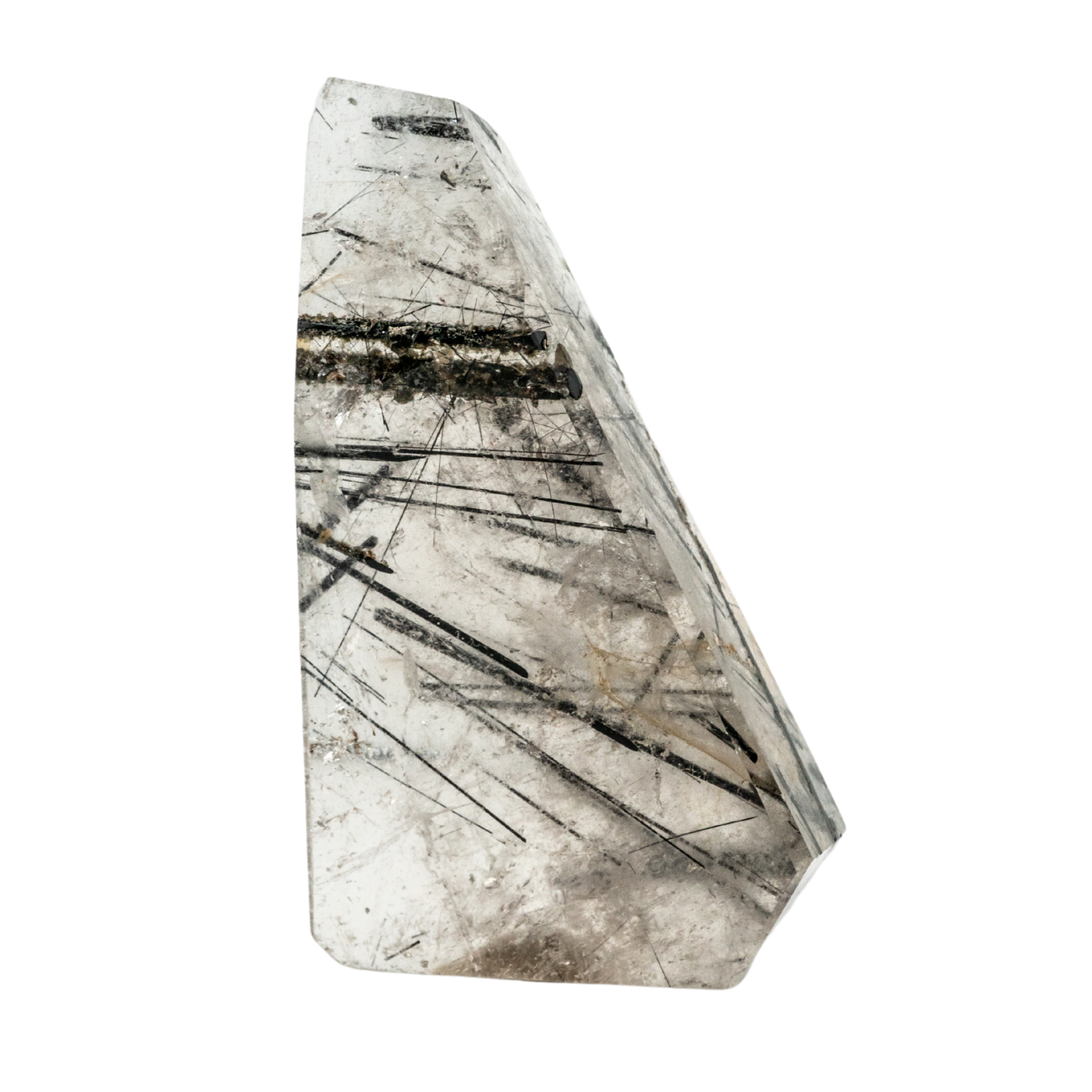 tourmalinated quartz freeform crystal by Energy Muse