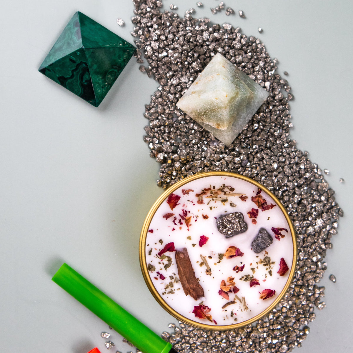 Abundance Crystal Candle