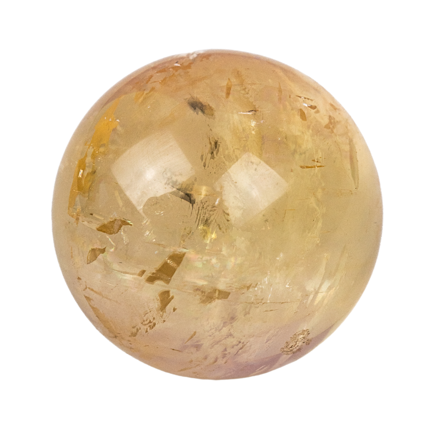 Yellow Optical Calcite Sphere