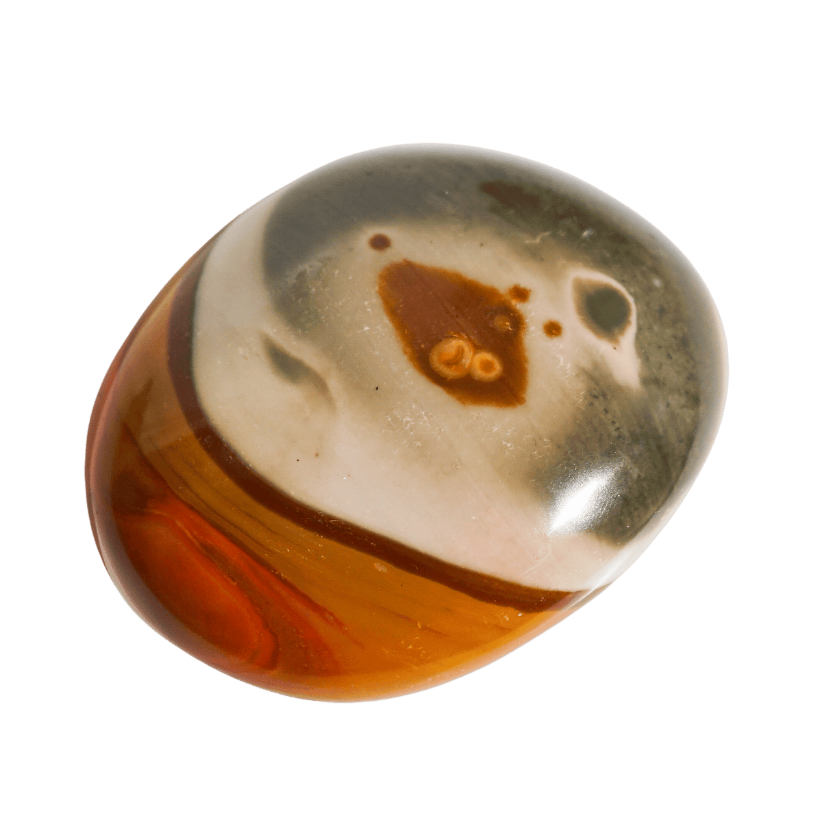 genuine polychrome desert jasper smooth polished touchstone by Energy Muse
