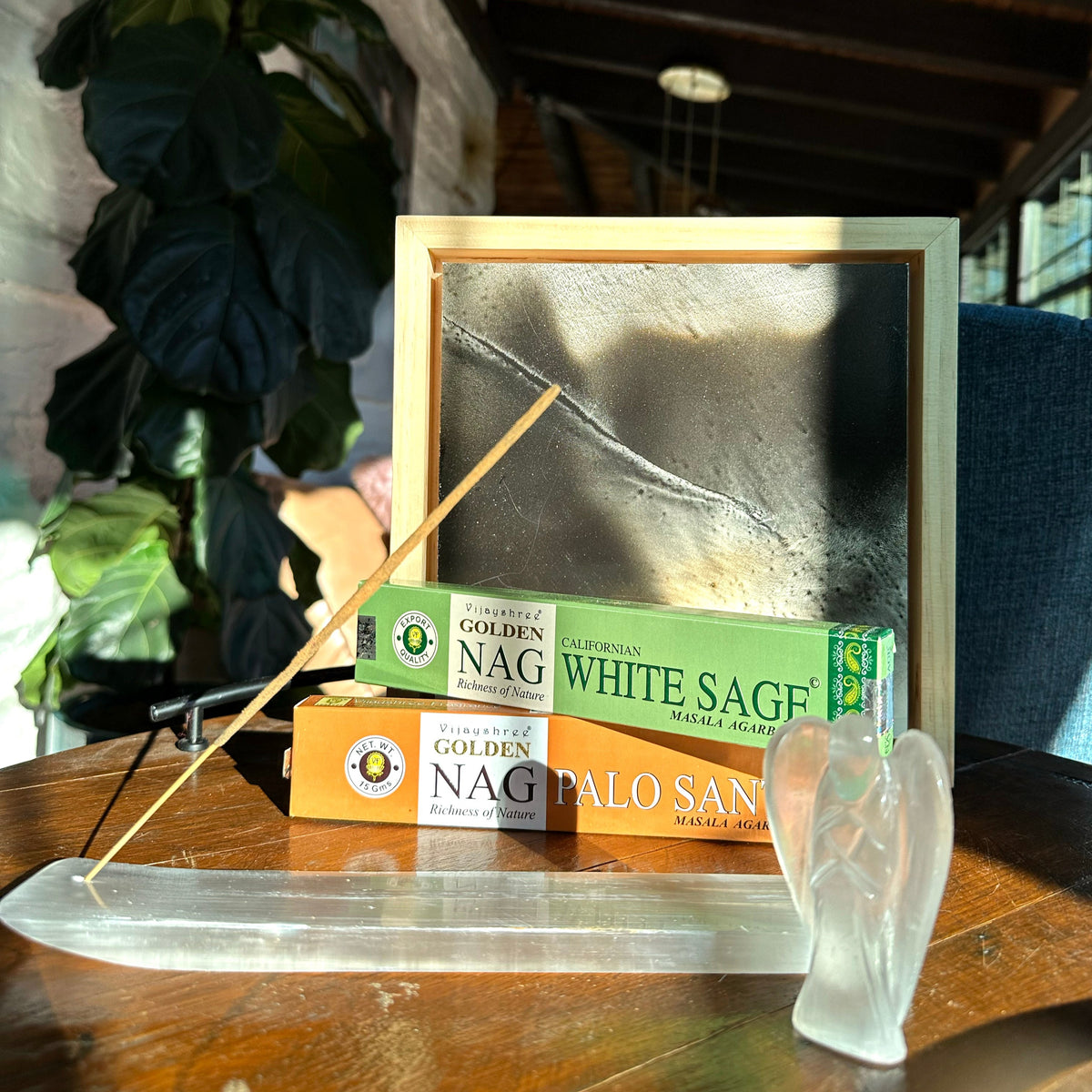 Selenite Incense Holder