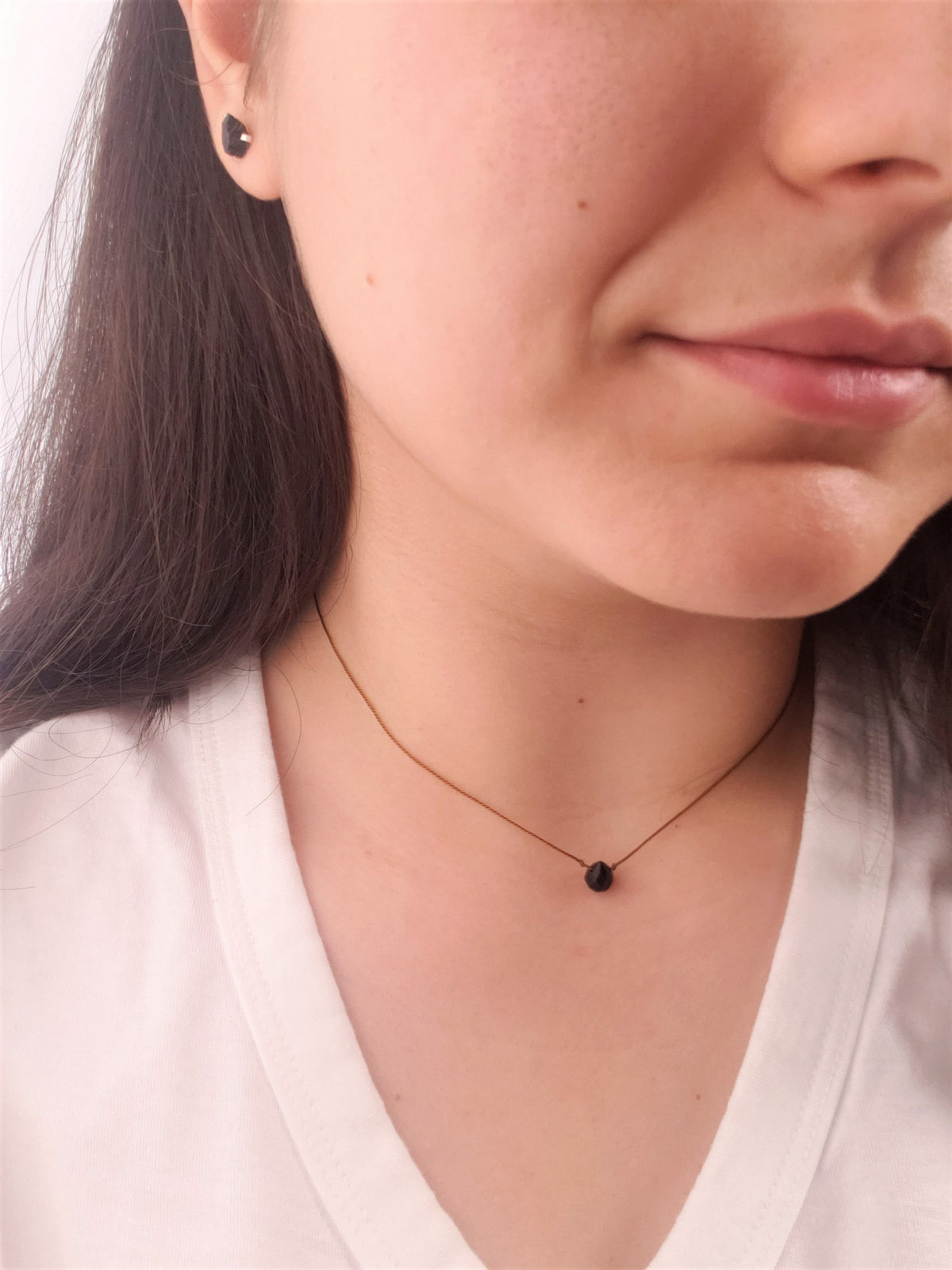 Black Tourmaline Dainty Jewelry Bundle