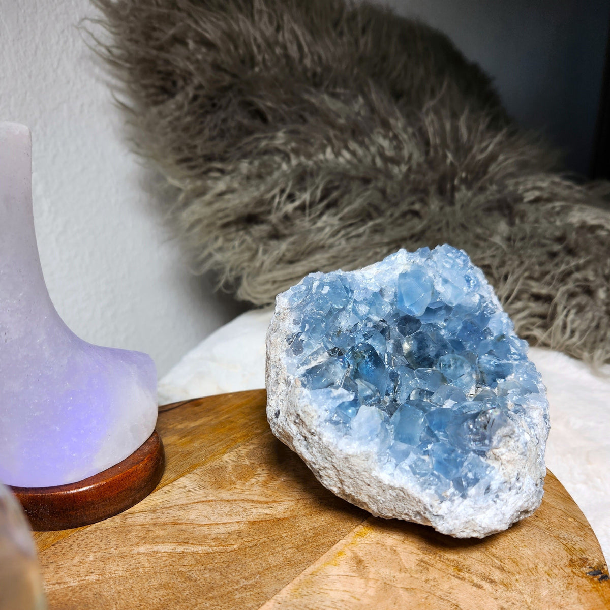 One-of-a-Kind Celestite Freeform Crystal • C