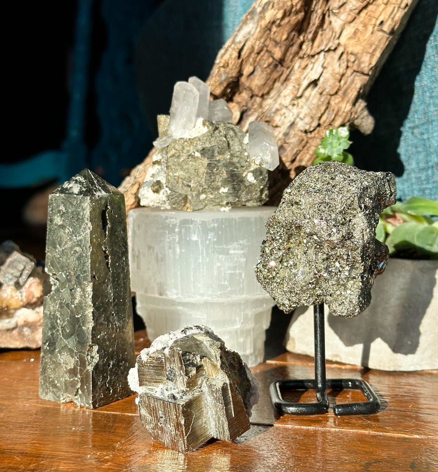 Tucson Find Pyrite on a Stand