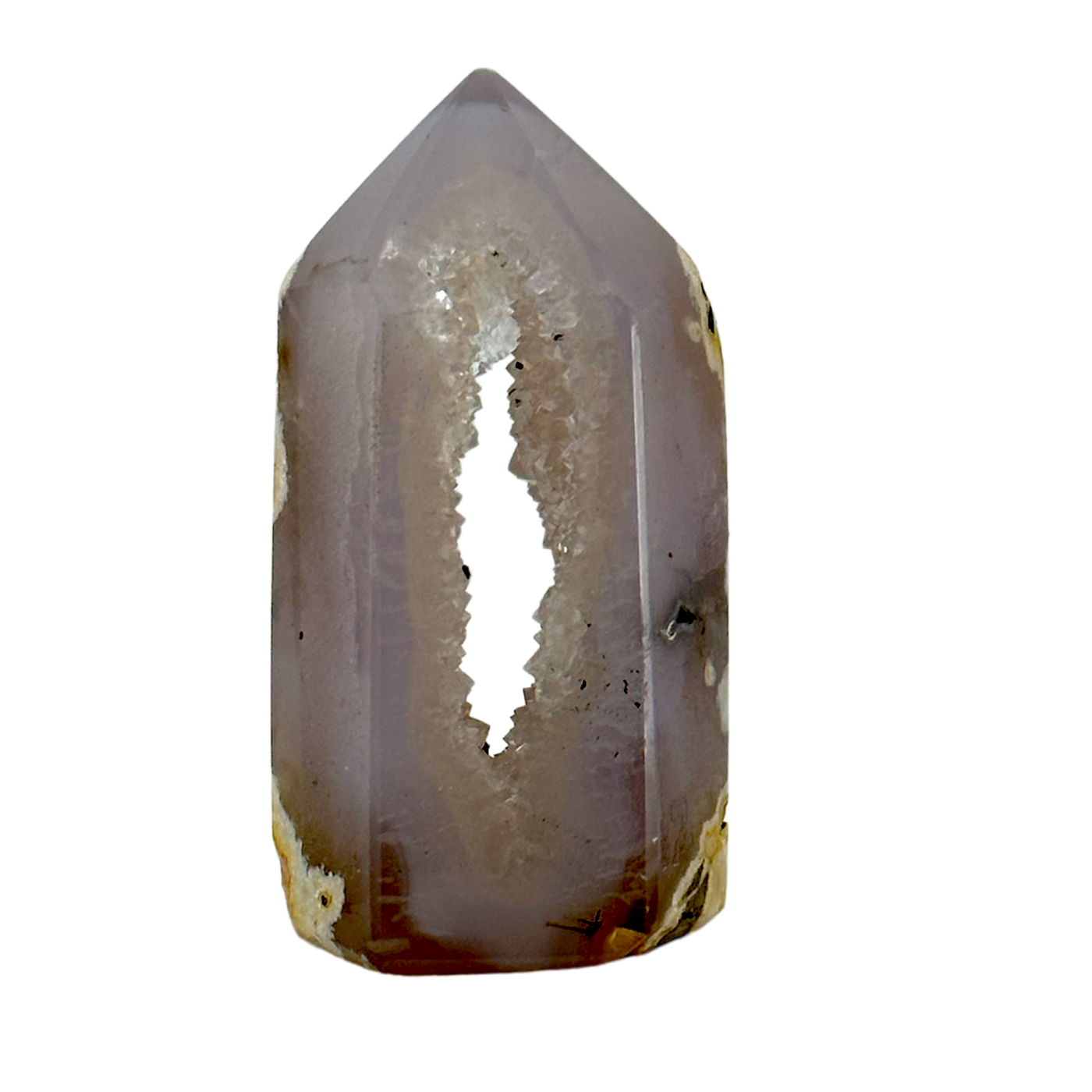 Polished Agate with Druze