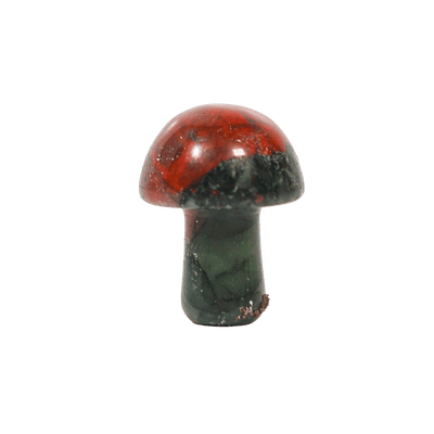 African Bloodstone Crystal Mushroom