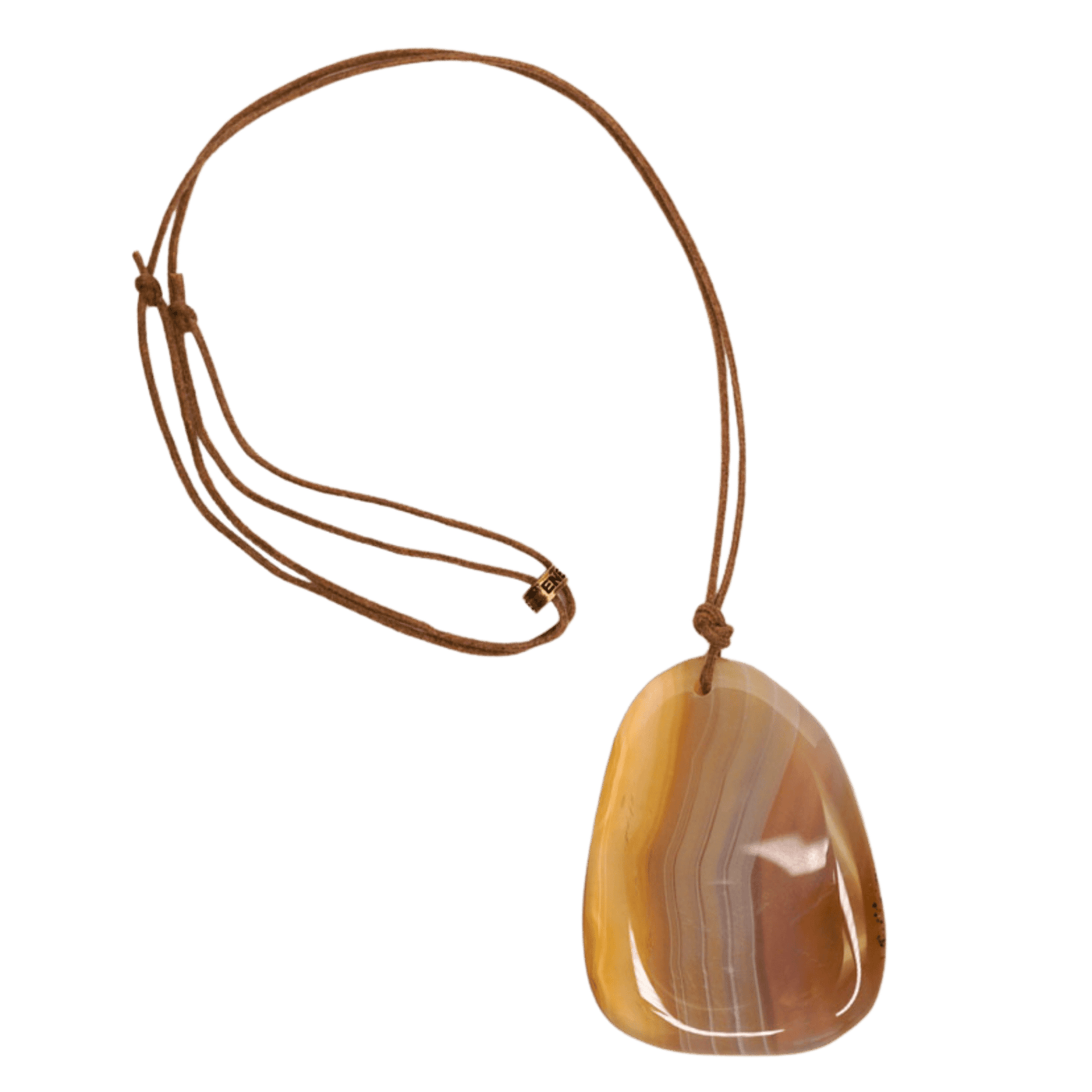 Agate Pendant Adjustable Necklace